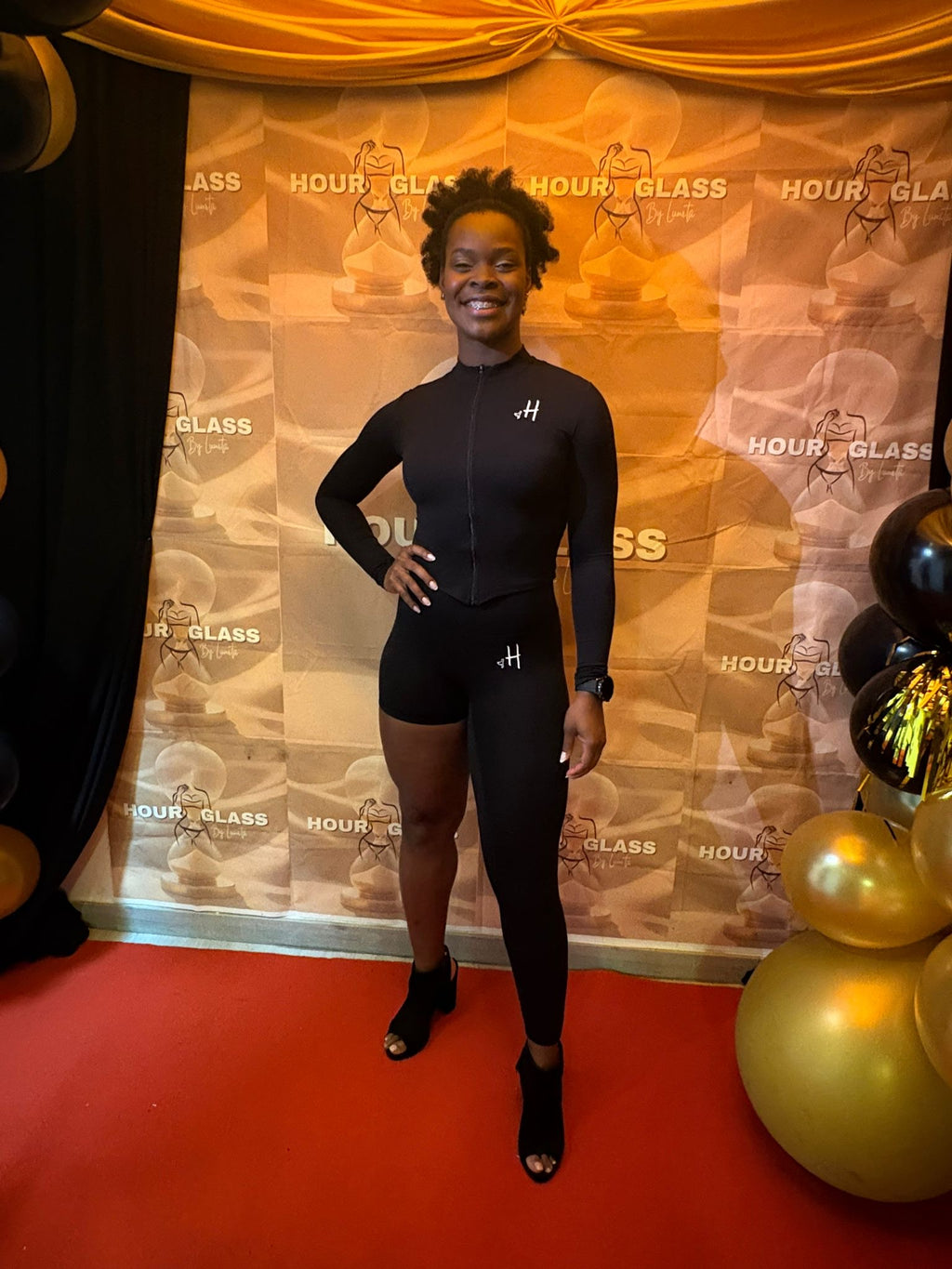 Leggins Negro Dark de una sola pierna