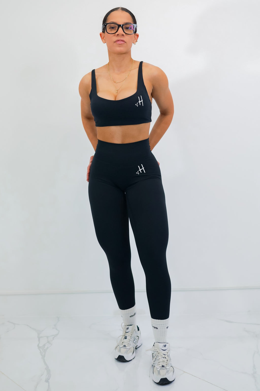 Conjunto de Top + Leggings Negro