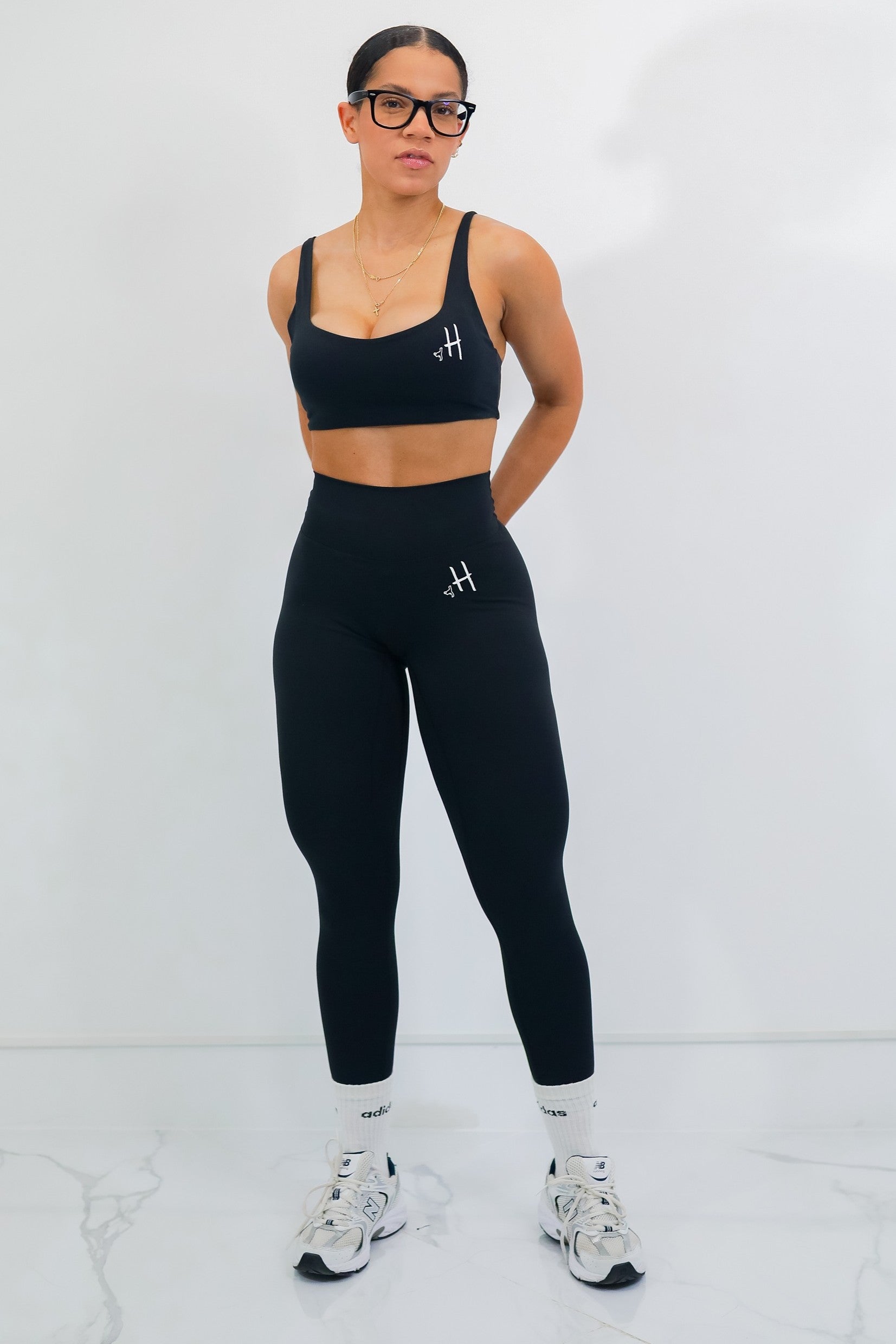 Conjunto de Top + Leggings Negro