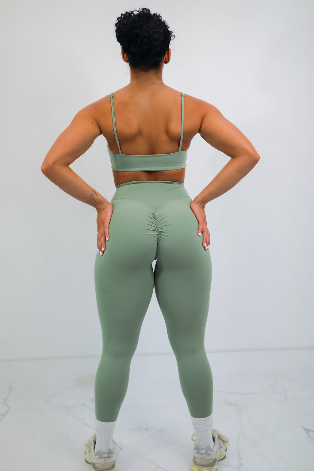 Conjunto de Top + Leggings Verde