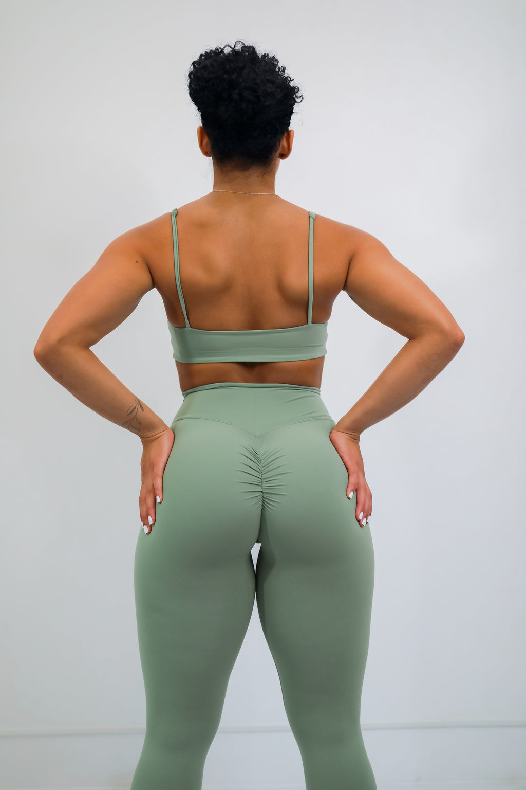 Conjunto de Top + Leggings Verde