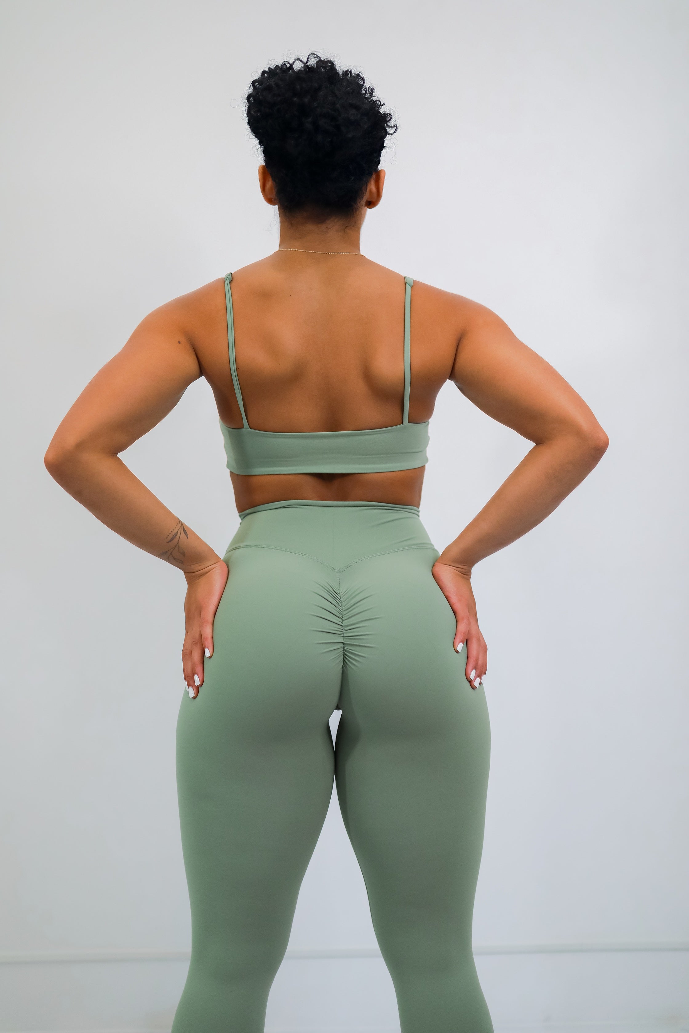 Conjunto de Top + Leggings Verde