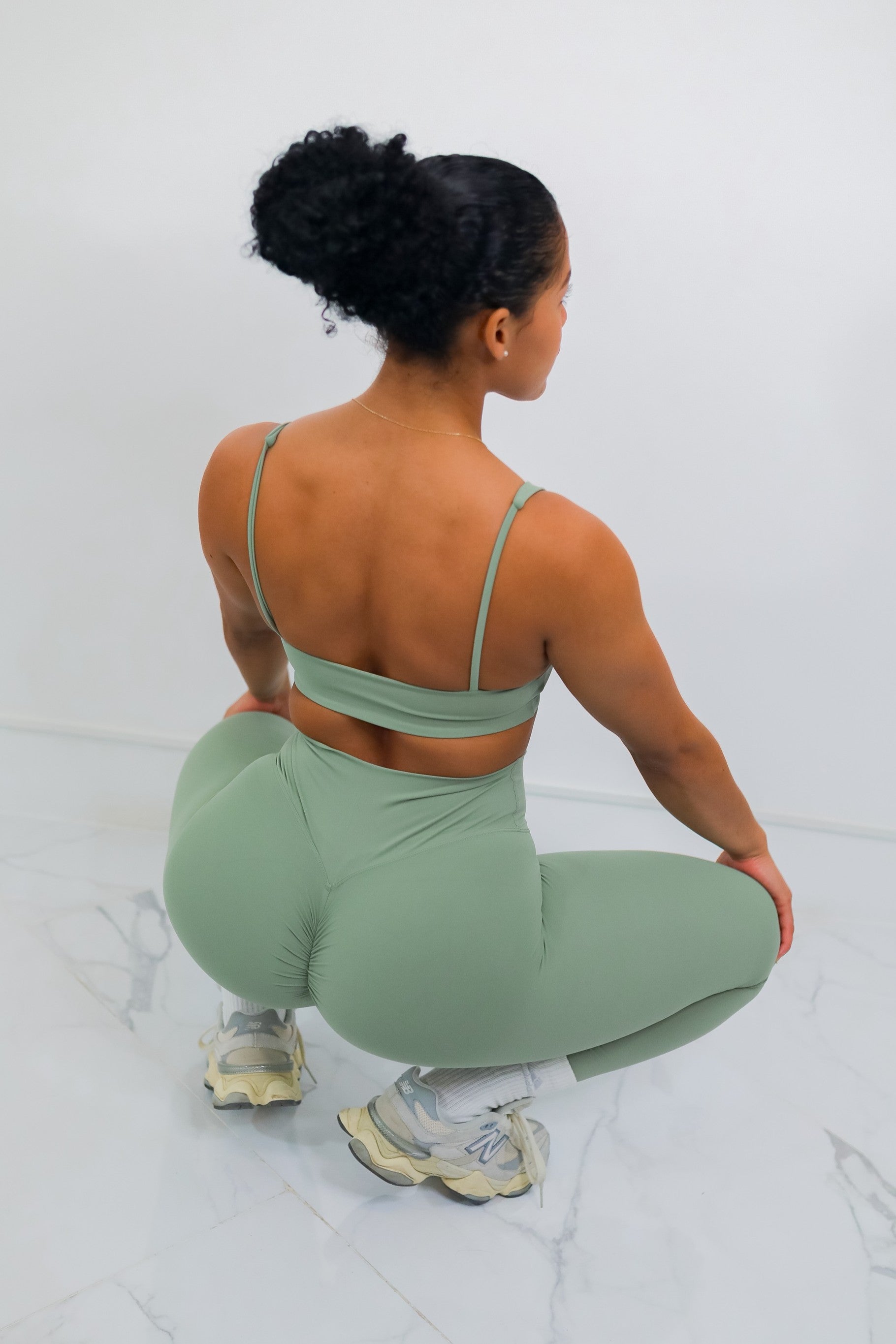 Conjunto de Top + Leggings Verde