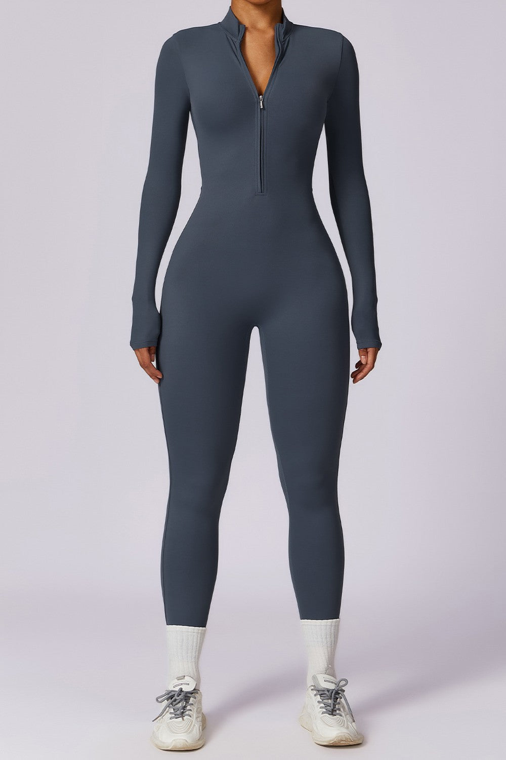 Body Manga Larga Navy