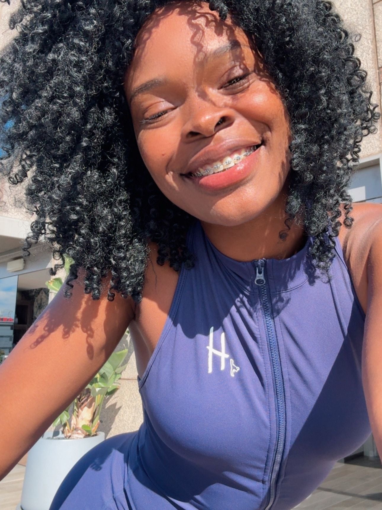 Body Cuello alto con cierre Negro