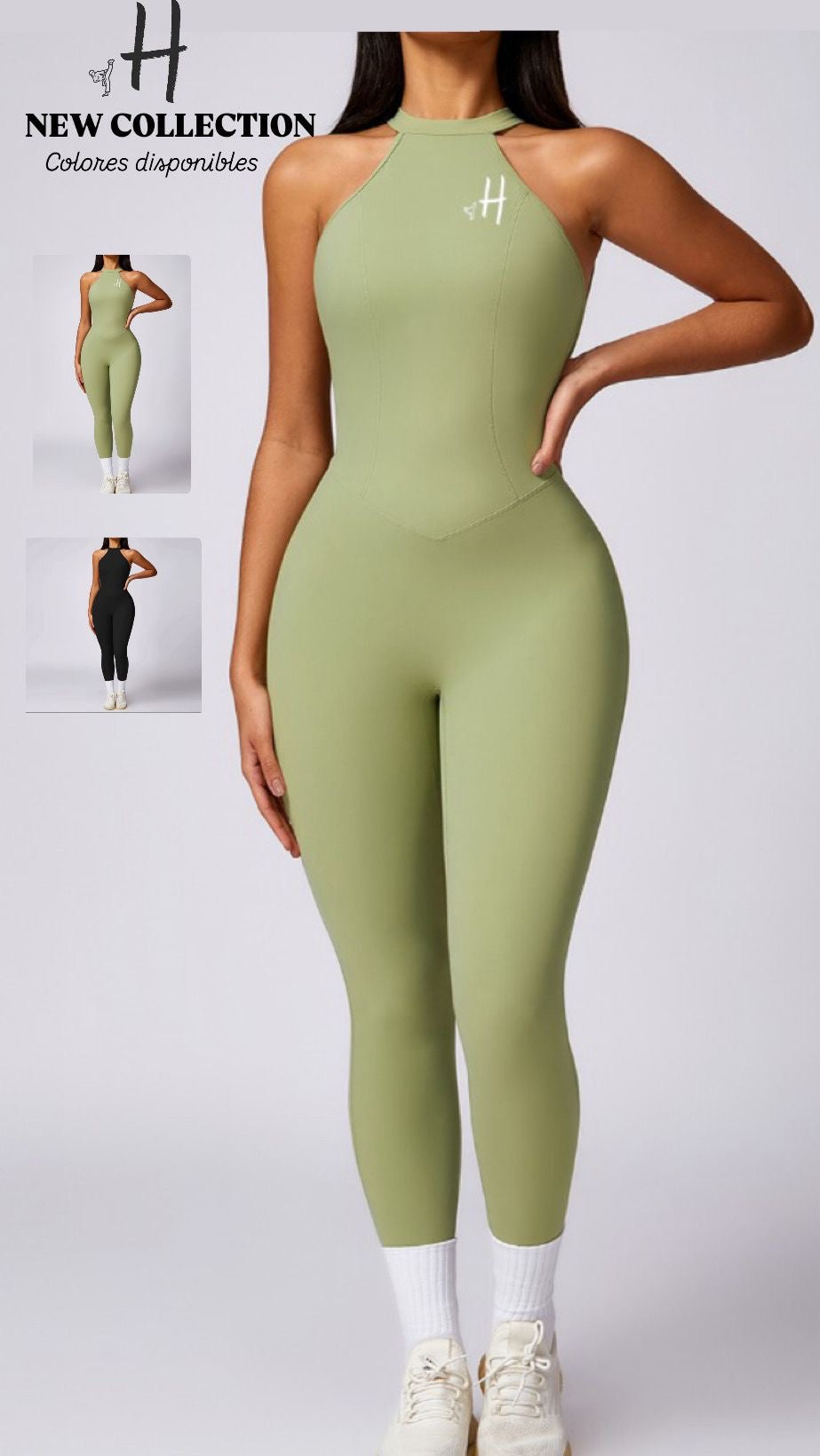 Body Cuello alto y espalda descubierta Negro