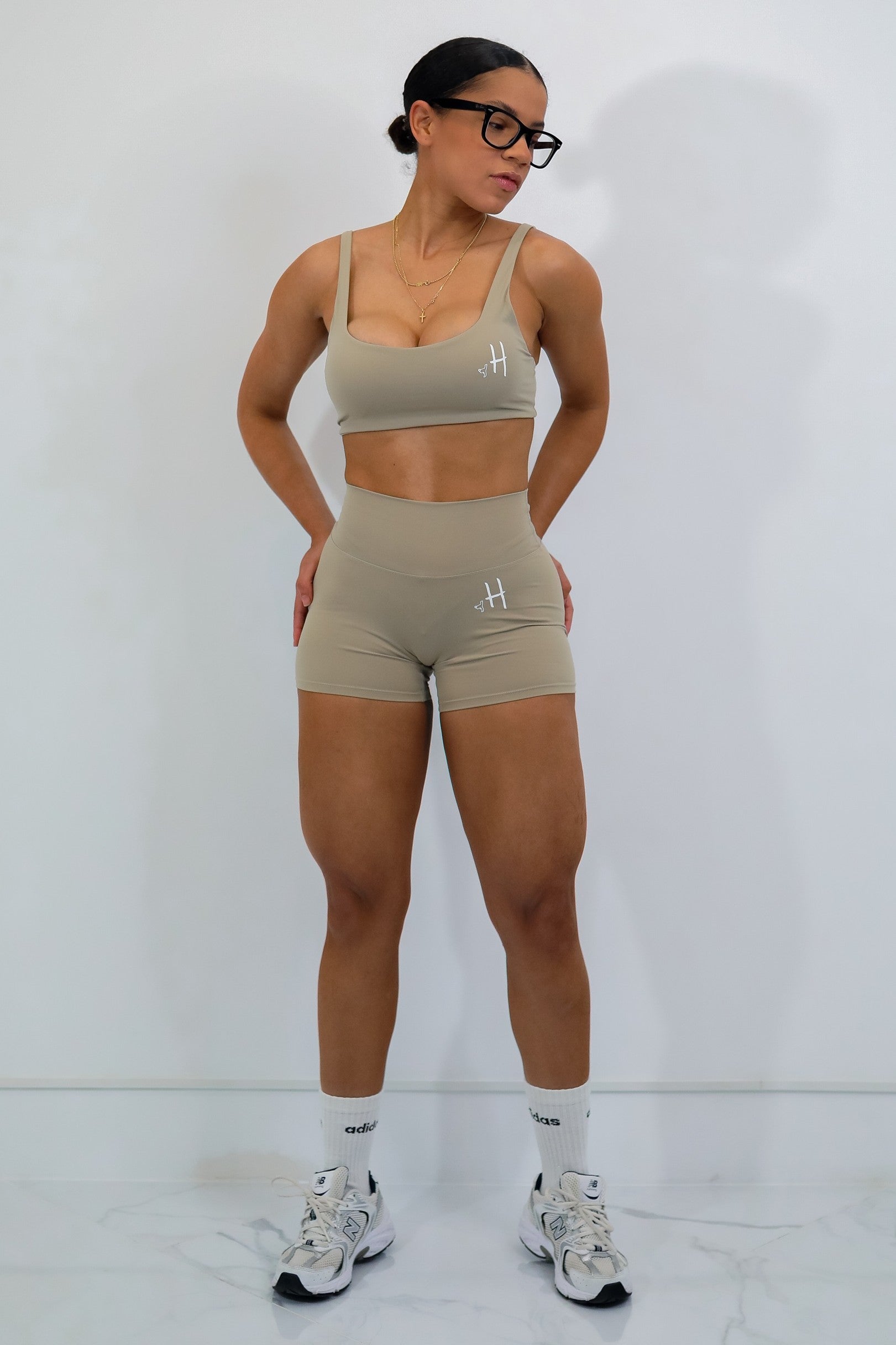 Conjunto de Top + Short Beige