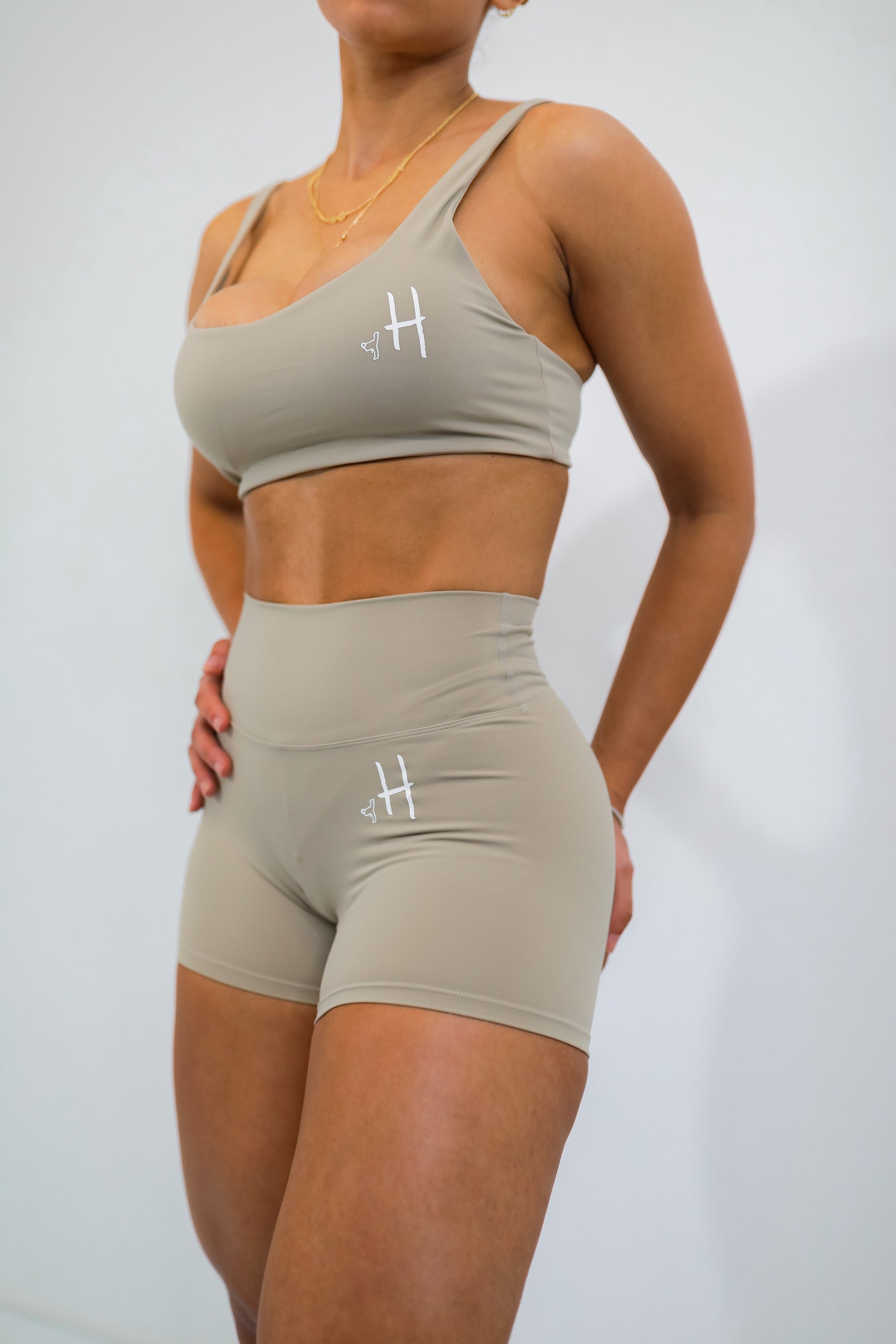 Conjunto de Top + Short Beige