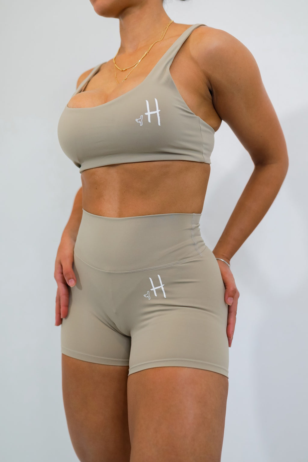 Conjunto de Top + Short Beige