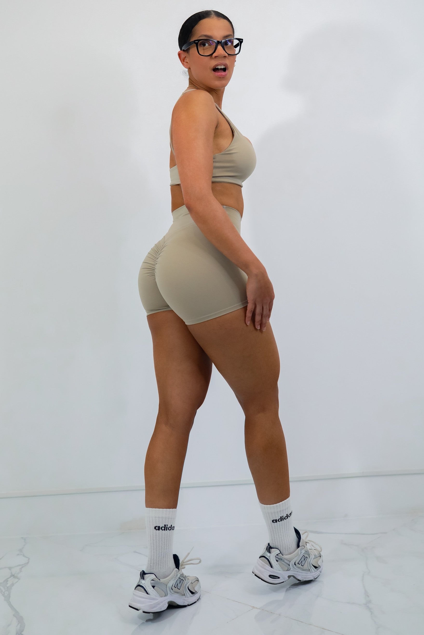 Conjunto de Top + Short Beige