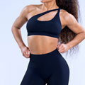 One Shoulder Black